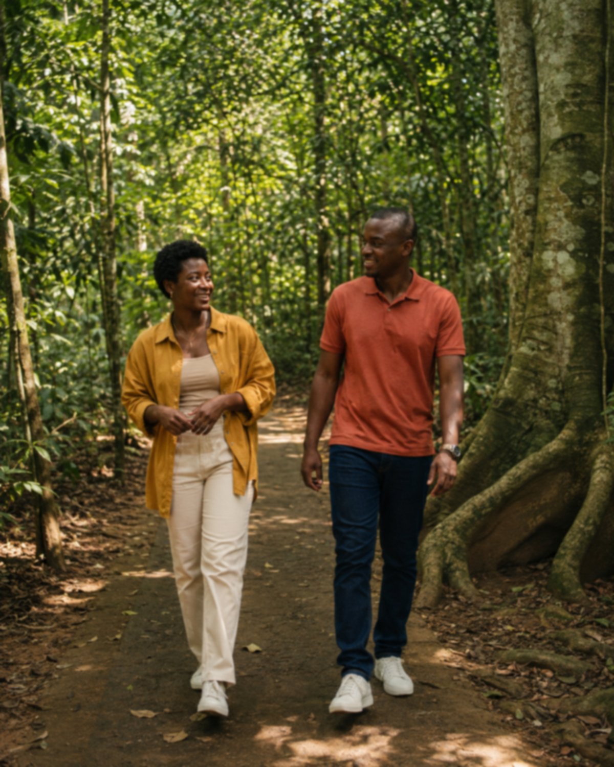 Scène de rencontre quotidienne à Abidjan