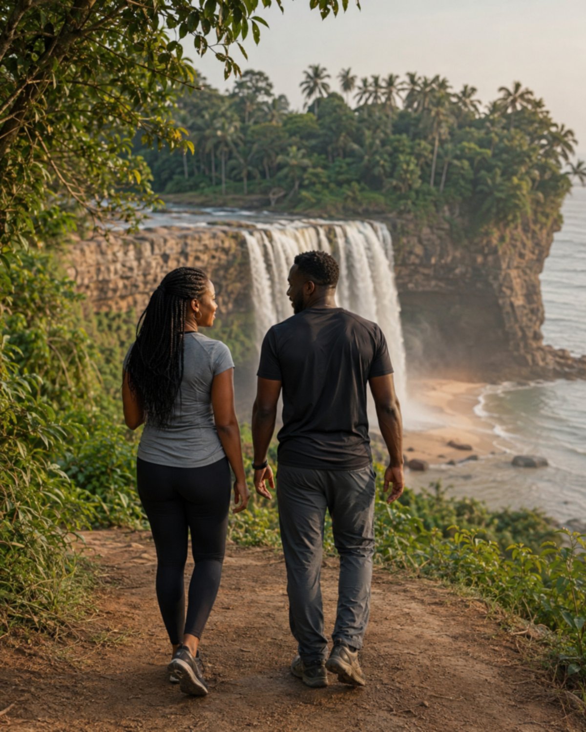 Scène de rencontre quotidienne à Cameroun