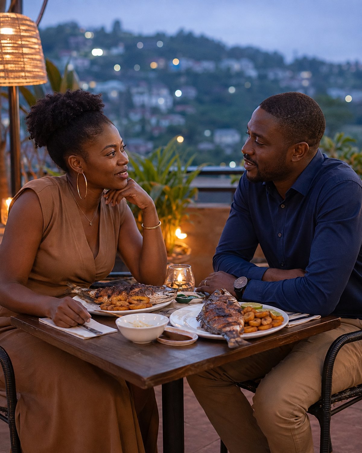 Scène de rencontre quotidienne à Cameroun
