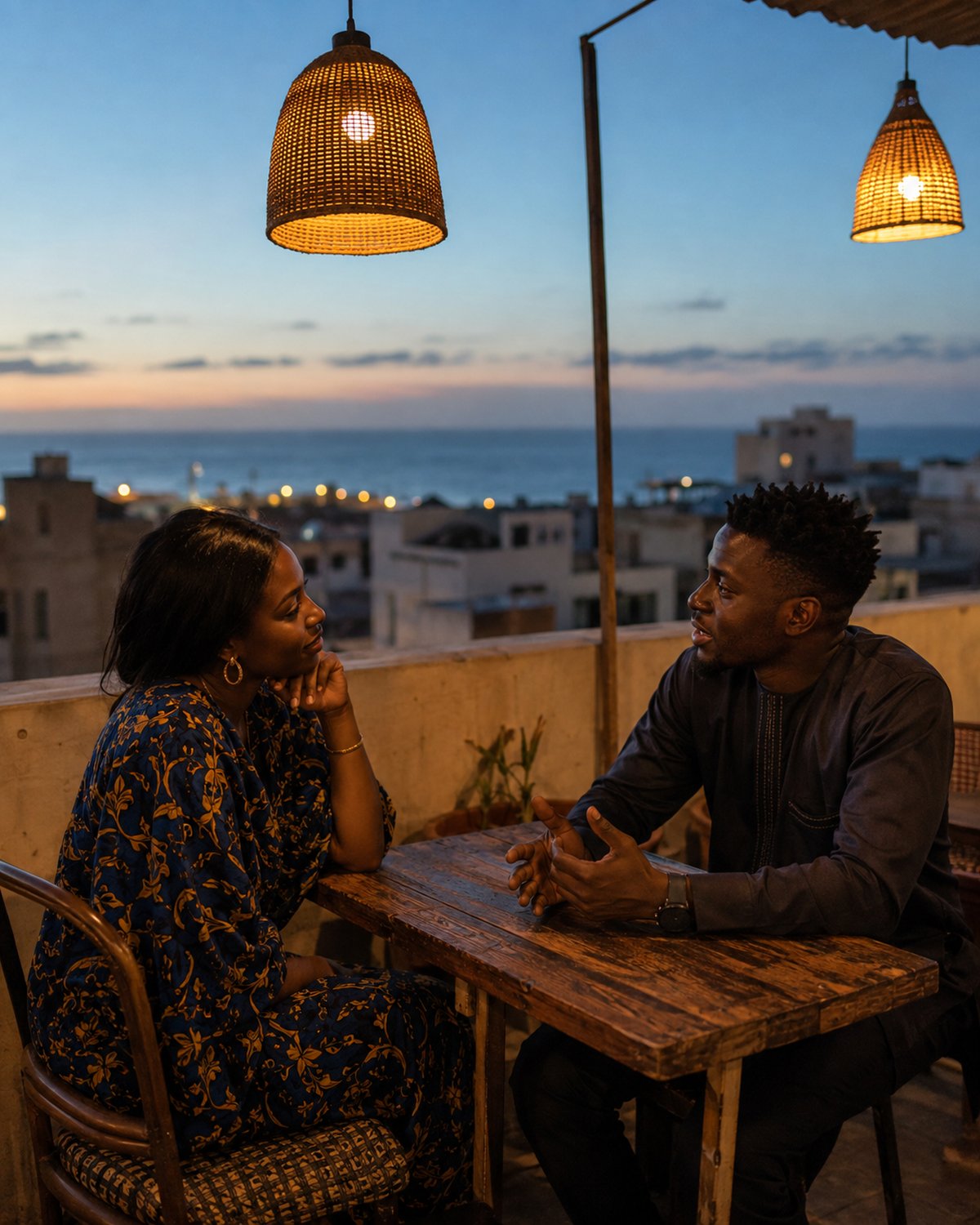 Scène de rencontre quotidienne à Sénégal